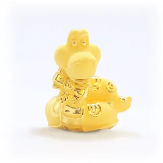 【生活金藝】黃金擺件 卡通生肖-寶貝蛇(金重1.20錢)