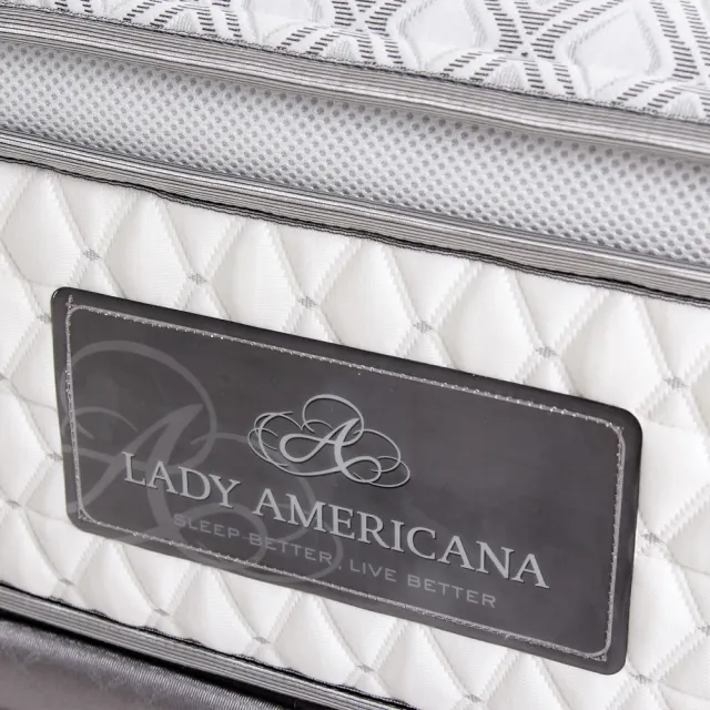 【Lady Americana】萊儷絲喬伊絲 乳膠獨立筒床墊-雙人5尺(送緹花對枕)