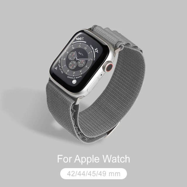 General Apple Watch 高山錶帶 蘋果手錶適用 42/44/45/49mm - 淺灰(手錶 錶帶)