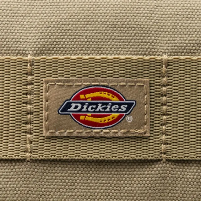 【Dickies】男女款沙色純棉帆布耐用多收納大容量後背包｜DK013024CH1