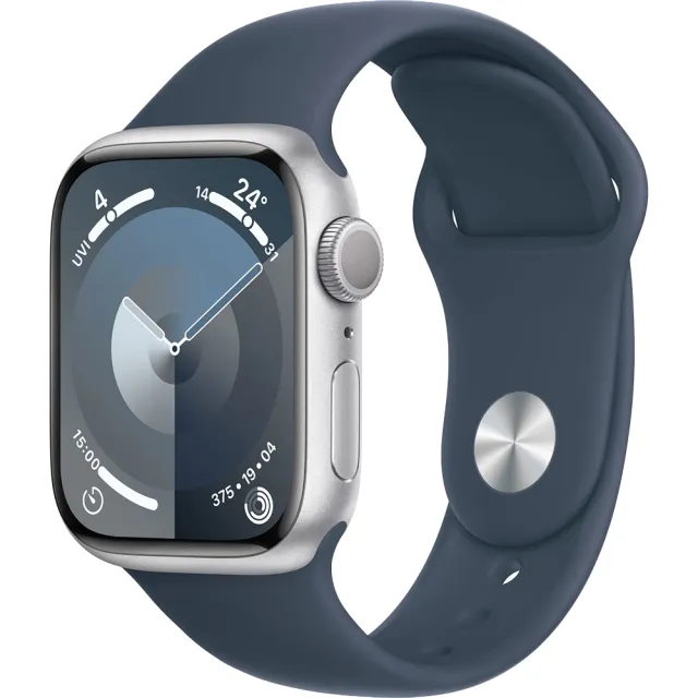 【Apple】S+ 級福利品 Apple Watch S9 GPS 45mm 鋁金屬錶殼搭配運動式錶帶(原廠保固中)