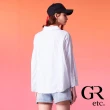 【GLORY21】實體同步款-etc.知性立體剪裁造型七分袖襯衫(白色)