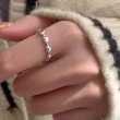 【MoonDy】戒指 純銀 可調戒指 女戒 愛心戒指 戒指純銀女 戒指組 可調式戒指 復古戒指 女生戒指