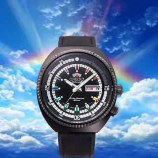 【ORIENT 東方錶】經典復刻系列 運動 機械錶 男錶 黑色 手錶(RA-AA0E07B)