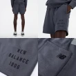 【NEW BALANCE】短褲 Iconic Collegiate 男款 灰 黑 7吋 內抓絨 抽繩 棉褲 褲子 NB(MS41569GT)