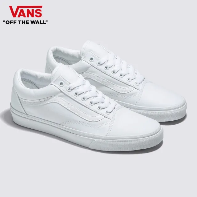 【VANS 官方旗艦】Old Skool 男女款白色滑板鞋