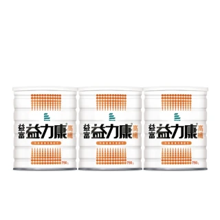 【益富】益力康高纖Plus營養均衡配方 750g*3罐(乳清蛋白+高纖)