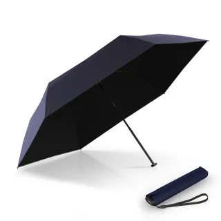 【Knirps 德國紅點傘】手開傘-極致扁型設計摺疊傘(US050黑膠-素面)