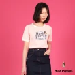 【Hush Puppies】女裝 線衫 品牌英文圖騰刺繡狗線衫(粉紅 / 43213102)
