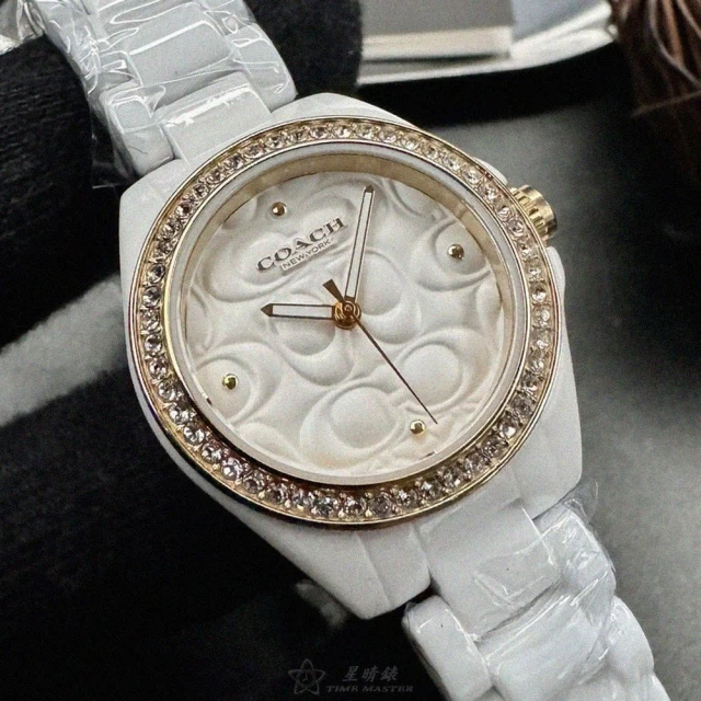 COACHCOACH COACH蔻馳女錶型號CH00193(白色錶面白錶殼白陶瓷錶帶款)