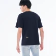 【5th STREET】男裝牛奶瓶繡花圖案短袖T恤-丈青(山形系列)