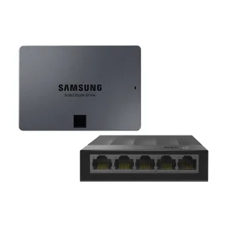 【SAMSUNG 三星】搭 5埠 交換器 ★ 870 QVO 2TB 2.5吋 SATAIII SSD 固態硬碟(MZ-77Q2T0BW)