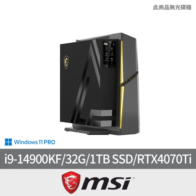 【MSI 微星】i9 RTX4070Ti電競電腦(MEG Trident X2 14NUF9-268TW/i9-14900KF/32G/1TB SSD/RTX4070Ti/W11P)