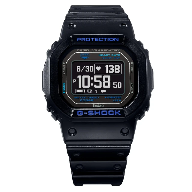 CASIO 卡西歐 G-SHOCK 單色美學/45mm/藍(