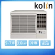 【Kolin 歌林】5-7坪二級冷專變頻右吹窗型冷氣KD-362DCR01(含基本安裝+舊機回收)
