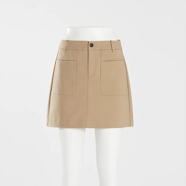 【MOMA】簡約A-Line口袋短裙(兩色)