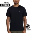 【Mammut 長毛象】Mammut Essential T-Shirt AF Men 防曬布章LOGO短袖T恤 男款 黑PRT1 #1017-05080-00253