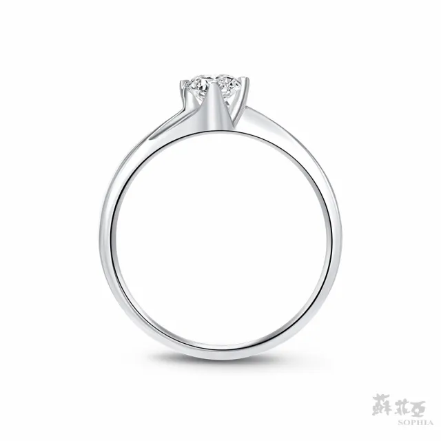 【蘇菲亞珠寶】20分 18K金 對角四爪 鑽石戒指
