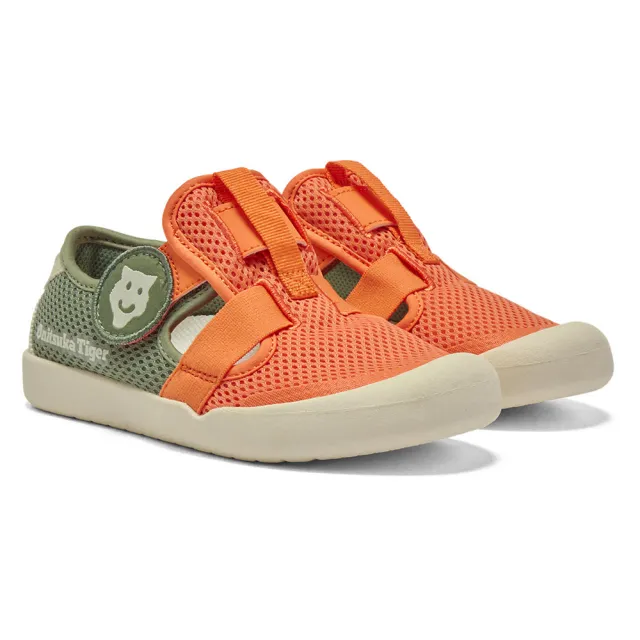 【Onitsuka Tiger】鬼塚虎 KIDS 軍綠橘配色 MEXICO 66 SANDAL 大童鞋 休閒鞋 (1184A198-800)