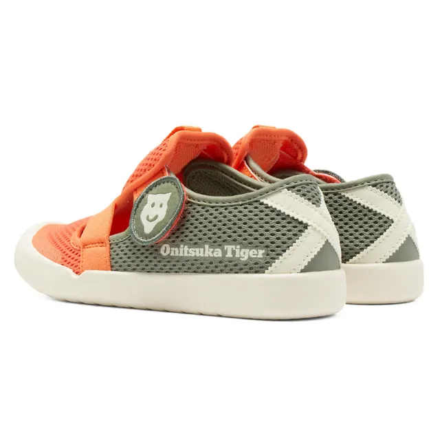 【Onitsuka Tiger】鬼塚虎 KIDS 軍綠橘配色 MEXICO 66 SANDAL 大童鞋 休閒鞋 (1184A198-800)