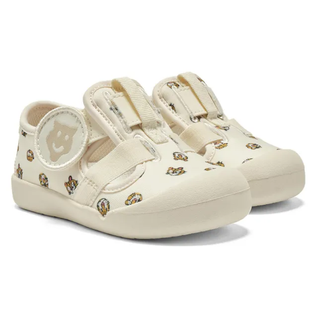 【Onitsuka Tiger】鬼塚虎 KIDS 米底滿版老虎印花 MEXICO 66 SANDAL 小童鞋 休閒鞋 (1184A216-100)