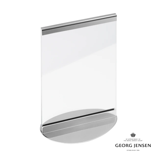 【Georg Jensen 喬治傑生】Sky相框 10x15CM 4x6 IN(透明玻璃 鏡面拋光不銹鋼)