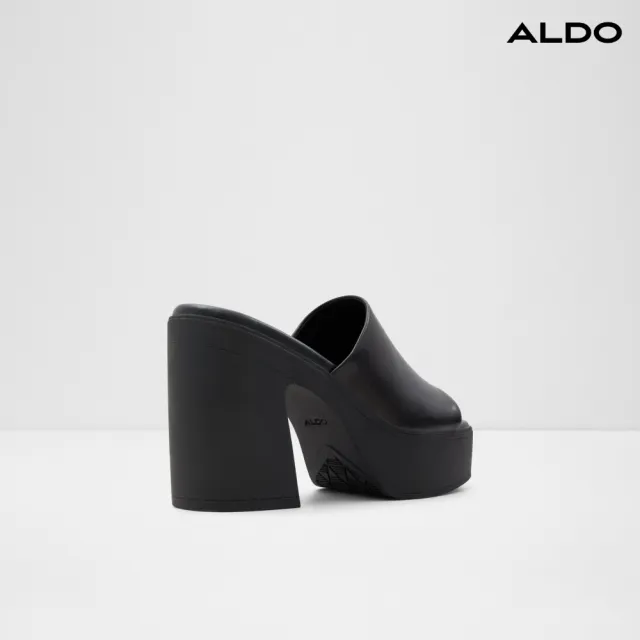 【ALDO】MAYSEE-個性厚底涼拖鞋-女鞋(黑色)