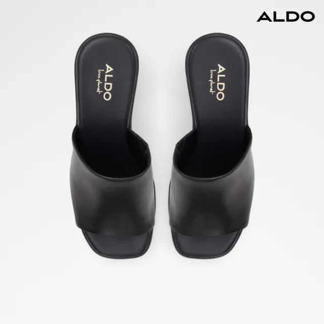 【ALDO】MAYSEE-個性厚底涼拖鞋-女鞋(黑色)