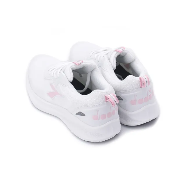 【DIADORA】寬楦輕量慢跑鞋 白粉 女鞋 DA33670