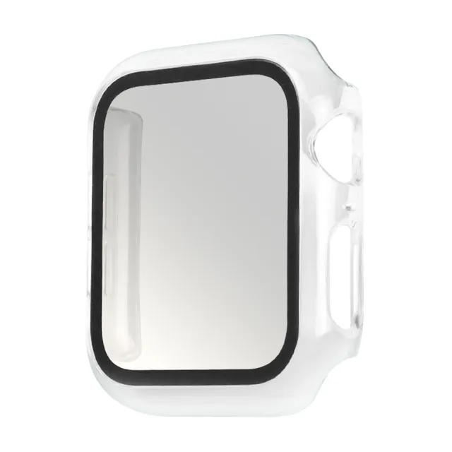 【RedMoon】APPLE Watch 9/8/7 9H鋼化玻璃+PC全包覆雙料防摔保護殼 41/45mm(Watch8/Watch7)
