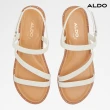 【ALDO】NYDALINWAN-造型帶設計繞踝平底涼鞋-女鞋(白色)