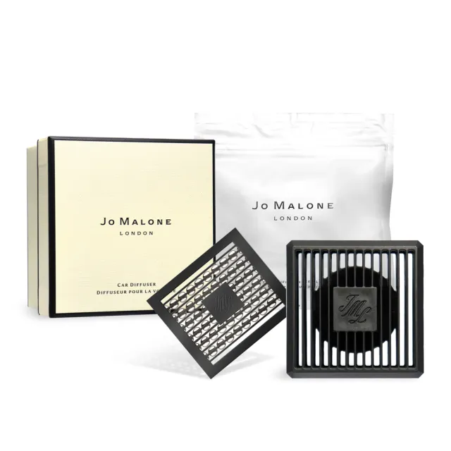 【Jo Malone】Car Diffuser 車用擴香盒+青檸、羅勒與柑橘擴香蕊芯(國際航空版)