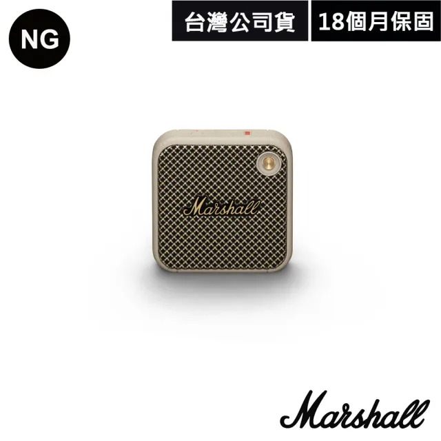 【Marshall】Willen攜帶式藍牙喇叭/公司貨(福利品 古銅黑 奶油白)