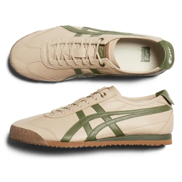 Onitsuka Tiger】Onitsuka Tiger鬼塚虎-淺棕底綠虎爪紋MEXICO 66 SD 