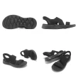 【SKECHERS】涼鞋 Go Walk Flex Sandal Slip-Ins 女鞋 黑 針織 套入式 涼拖鞋(141482-BBK)
