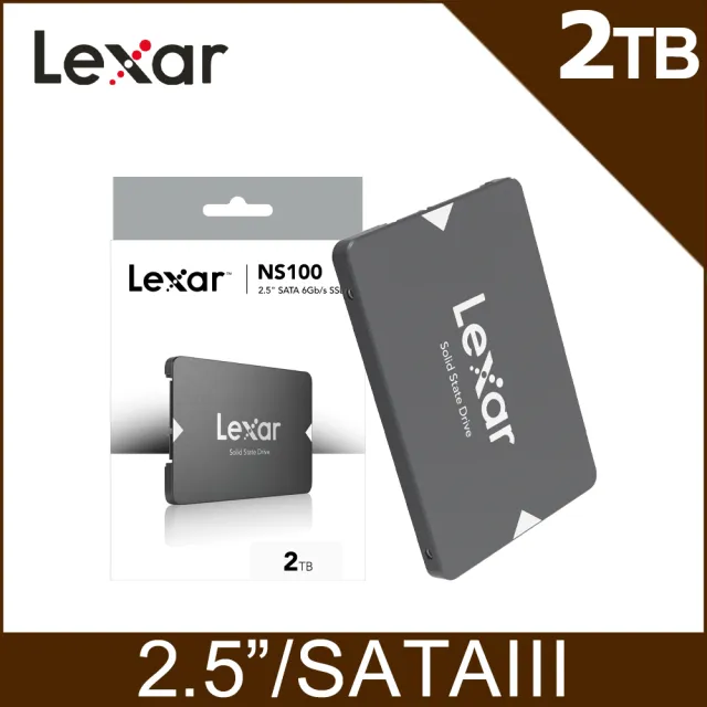 【Lexar 雷克沙】NS100 2.5吋 SATA III 2TB 固態硬碟