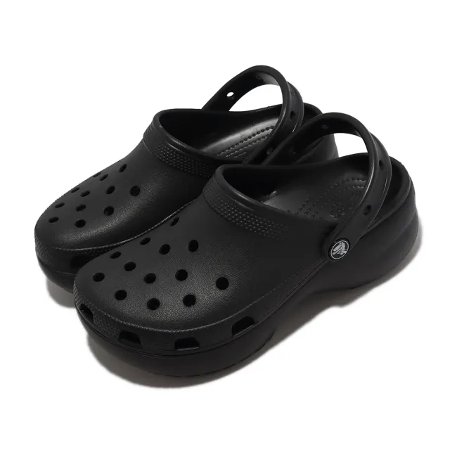 【Crocs】洞洞鞋 Classic Platform Clog W 女鞋 經典雲朵克駱格 厚底 涼拖鞋 卡駱馳 單一價(206750374)