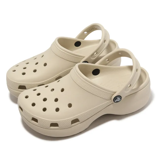 【Crocs】洞洞鞋 Classic Platform Clog W 女鞋 經典雲朵克駱格 厚底 涼拖鞋 卡駱馳 單一價(206750374)