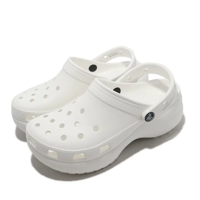 【Crocs】洞洞鞋 Classic Platform Clog W 女鞋 經典雲朵克駱格 厚底 涼拖鞋 卡駱馳 單一價(206750374)