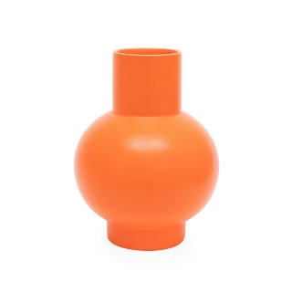 【富邦藝術】Raawii手工陶製純色花器 大型 鮮橙色
