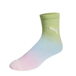 【PUMA】襪子 Fashion Crew 長襪 中筒襪 綠 藍 粉紅 棉花糖色(BB1261-10)