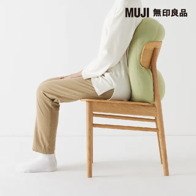 【MUJI 無印良品】柔軟多用途靠枕/萊姆綠 55×40×20cm