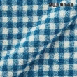 【MUJI 無印良品】棉圈絨雙線織面用巾/藍格紋