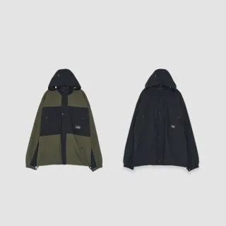 【5th STREET】男裝戶外機能設計外套-綠色/黑色