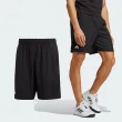 【adidas 愛迪達】短褲 TS Shorts 男款 黑 白 吸濕 排汗 可調褲頭 運動 褲子 愛迪達(HR8725)