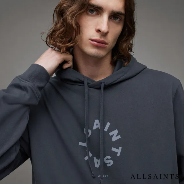 【ALLSAINTS】TIERRA 寬鬆連帽LOGO衛衣 MG079Z(寬鬆版型)