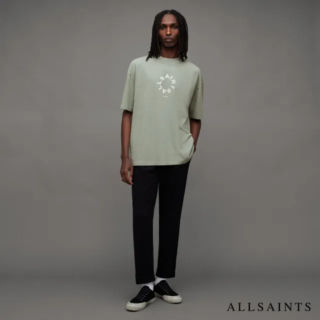 【ALLSAINTS】TIERRA 純棉寬鬆LOGO短袖T恤 MG294Y(寬鬆版型)