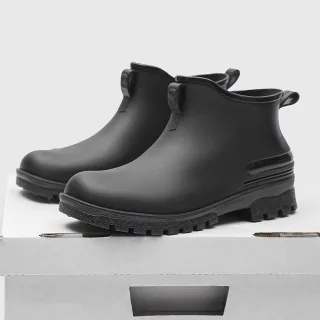 【HAO-WAN OUTDOOR 好玩旅物】日本休閒防滑工裝雨鞋(5色任選｜雨靴 休閒鞋 工裝鞋 靴子)