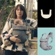 【Najell】嬰兒揹帶Easy 秒吸磁扣設計 瑞典嬰兒背帶推薦(有機棉口水墊組合-拿鐵杏)