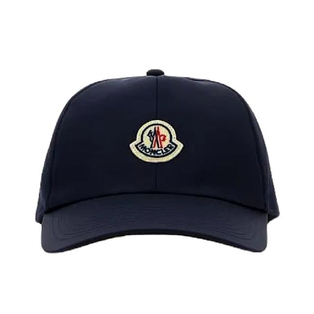 【MONCLER】經典款 品牌 LOGO 棒球帽-午夜藍色(ONE SIZE)
